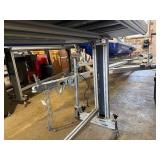 Aluminum Rolling Cart Topped with Industrial Roller Conveyor