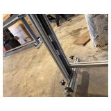 Aluminum Rolling Cart Topped with Industrial Roller Conveyor