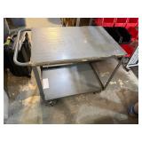 ULine Metal Rolling Cart 24' W x 42' L (to handle) x 34 1/2' T
