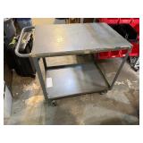 ULine Metal Rolling Cart 24' W x 42' L (to handle) x 34 1/2' T