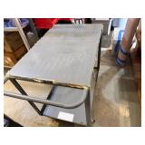 ULine Metal Rolling Cart 24' W x 42' L (to handle) x 34 1/2' T