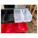 Akro Bin Stand with 17 Various Sized Akro Bins