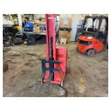 Dayton Electric Forklift. 1000 Lb Capacity. Power up and down. Manual push. Model No 1BS60