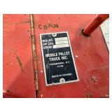 Dayton Electric Forklift. 1000 Lb Capacity. Power up and down. Manual push. Model No 1BS60