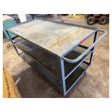 Jamco Products Oversized Rolling Metal Cart 66' L x 30 1/2' W x 35 1/4'T