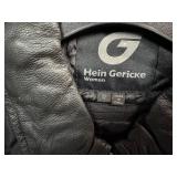 Black Women's Leather Biker Jacket (Size 12)