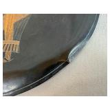 Egyptian-Themed Etched Copper Decorative Wall Plates (Qty 3) 11 1/2', 11 1/2', 9 1/2'