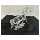 Beautiful Crystal Stallion (Perhaps Swarovski - no identifying markings) 5 7/8'
