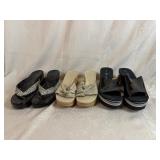 Donald J. Pliner, Crystalicious and Katy Perry Wedge Sandals (Size 8.5/9)