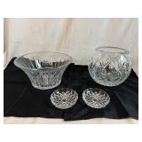 Beautiful Vintage Crystal Pieces: Centerpieces and Coasters