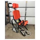 MSRP $4000 Ferno Model 49 Sirocco Evacuation Stair Chair Wheel Assisted Patient Transport Folds Compact Heavy Duty Metal Frame Multi Strap Restraints Telescoping Handles Perfect For EMS Fire Rescue Ho