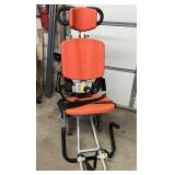 MSRP $4000 Ferno Model 49 Sirocco Evacuation Stair Chair Wheel Assisted Patient Transport Folds Compact Heavy Duty Metal Frame Multi Strap Restraints Telescoping Handles Perfect For EMS Fire Rescue Ho