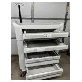MSRP $5000 Metro Flex Medical Supply Storage Cart Microban Antimicrobial Polymer Body Lightweight Easy Clean 5” Casters Locking Options Rounded No Rust Design Perfect For Hospitals Clinics Medicatio