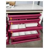 MSRP $8,500 – Herman Miller Healthcare Modular Drawer Storage Cart, Double-Wide Rolling Supply Cabinet w/ 13 Drawers for Clinics Craft Studios Fish Houses Tool Storage