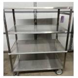 Lakeside Manufacturing Stainless Utility Cart 3 Shelf Heavy Duty Quiet Sound Deadening Panels Non Marking Casters Bumpers Welded Frame Perfect For Hospital Food Service Lab Transport Medical Supply De