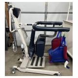 MedCare H500 Care Bar Stand-N-Weigh Patient Lift w/ Built In Scale 500 lb Capacity Sit To Stand Transfer Aid Padded Knee Supports Great For Toileting Brief Changes Pivot Transfers Assisted Living Nurs
