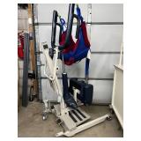 MedCare H500 Care Bar Stand-N-Weigh Patient Lift w/ Built In Scale 500 lb Capacity Sit To Stand Transfer Aid Padded Knee Supports Great For Toileting Brief Changes Pivot Transfers Assisted Living Nurs