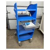 Valleylab FT900 ForceTriad Cart Heavy Duty Mobile OR Equipment Stand Smooth Rolling Locking Casters Built-In Cord Management + Storage Compact Space Saving Design Perfect For Procedure Rooms, Vet Surg