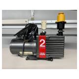 MSRP $3500 Edwards E2M2 Industrial Vacuum Pump Heavy Duty Dual Stage Lab Pump Quiet Powerful Design Anti-Suckback Protection Great For HVAC work, lab vacuum systems, resin degassing, filtration setups