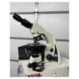 MSRP $2500 LW Scientific i4 Infinity Microscope Professional Lab Scope w/ Super Clear Optics LED Lighting Multiple Magnifications Includes Carry Case Perfect For vet labs, schools, biology study, stud