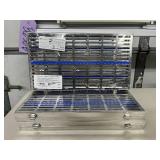 MSRP $600 3 NEW Sealed Hu-Friedy IMS Infinity Dental Sterilization Cassette Stainless Steel Instrument Holder Tray Holds Up To 20 Tools Locks Shut Autoclavable Great For dental offices, vet dentistry,