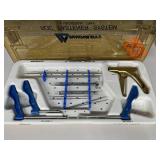 Innovasive ROC Fastener System Orthopedic Surgical Instrument Tray Complete Specialty Tool Kit w/ Drill Guides Handles + Bits Designed For bone fastener placement & repair procedures High value me
