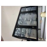 BLACK+DECKER 9-Compartment Parts Organizer Durable, clear, wall-mountable drawers High-impact frame Includes various sized nuts and bolts Keep your workshop sorted with this space-saving, fully-loaded