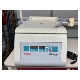 MSRP $4500 Thermo Scientific Heraeus Labofuge 300 Centrifuge. Features an 8-place swing-out rotor, quiet induction drive, and digital controls. Ideal for medical labs, viral testing, and blood collect