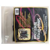 Lot of 4: EZ-ACCESS and SP Ableware Oxygen Tank Holders. Durable nylon sleeves that securely strap oxygen tanks to wheelchairs. Feature reinforced bottoms and adjustable buckles for safety and easy tr