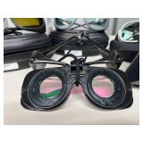 Lot of 4 Laser Safety Glasses -premium brands like NoIR & Phillips. These goggles block harmful invisible light, keeping eyes safe during DIY laser work. Features mixed protection levels & cas