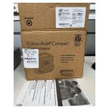 NEW in open box: DeVilbiss Pulmo-Aide Compact Compressor Nebulizer (3655D). A machine that turns liquid medicine into a fine mist you can breathe in. Small, portable, and durable—perfect for managin