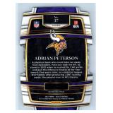 Adrian Peterson Vikings Insert, Parallels and More - Five Card Lot