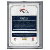 DeMarcus Walker Broncos Jumbo Swatch Auto Card