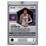 Tyrese Haliburton RC Parallel and Max Christie Jersey Card