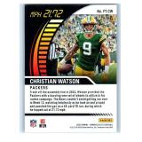 Christian Watson RC Jersey , Rookie and Insert Cards - Three Card Lot