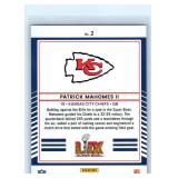 Patrick Mahomes Inserts and More - Nine Card Lot