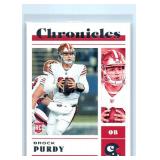 Brock Purdy Rookie, Inserts and Base - Seven Card Lot