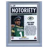 Matthew Golden and Jaylen Waddle Rookies and Inserts - Eight Card Lot