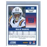 Malik Nabers Rookies, Inserts and More - Eight Card Lot