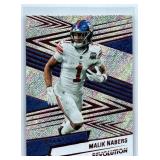 Malik Nabers Rookies, Inserts and More - Eight Card Lot