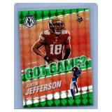 Justin Jefferson Rookies and Inserts - Four Card Lot