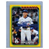 Topps Yoshinobu Yamamoto RC Yellow Parallel
