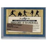 Barry Larkin HOF Leaf Cut Signature Auto