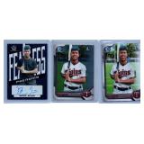 Bryan Acuna Minnesota Twins Auto and Two Rookies