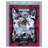 2024 Panini Drake Maye Red Cracked Ice