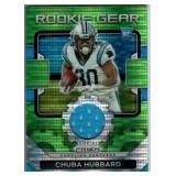 Chubba Hubbard RC Jersey Card and Three Rookies
