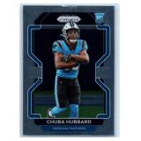 Chubba Hubbard RC Jersey Card and Three Rookies