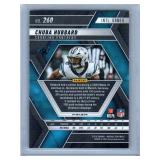 Chubba Hubbard RC Jersey Card and Three Rookies