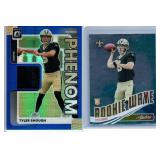 Tyler Shough RC Jersey Card and Rookie Insert
