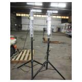 INTERTEK 80W UV LIGHTS ON TRIPOD STANDS